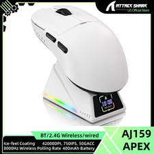 AJAZZ AJ159 APEX Tri-Mode Gaming Mouse 8K Magnetic Charging Dock Color Display picture