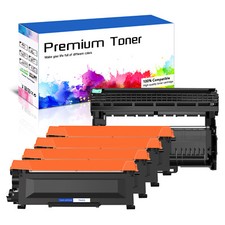 4PK TN450+1PK DR420 Black Toner Cartridge for Brother HL-2240 HL-2240D HL-2242D picture