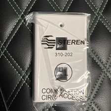Steren 310-202 Standard Keystone 2 Port Wall Plate White NEW picture