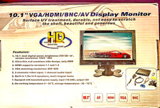 10.1 VGA/HDMI/BNC/AV Display Monitor  2 Channel Video Input  w/Speakers & Remote picture