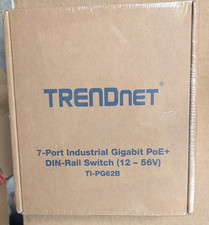 TRENDnet TI-PG62B 7-Port Industrial Gigabit PoE+ DIN-Rail Network Switch V2 NEW picture