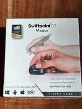 Swiftpoint GT Mouse Model 500 1250 DPI Black Wireless Ergonomic Mouse New Sealed picture