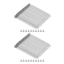 20PCS Silver Stainless Steel Case PCI Slot Covers Dust Filter with Screws picture