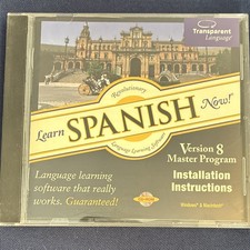 Transparent Language: Learn Spanish Now Version 8 Master Program, CD-ROM picture