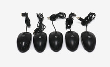 Lot Of 5 Mixed HP 590509-002 / 600554-002 / 458407-002 USB Optical-Laser Mouse picture