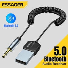 Essager Wireless Bluetooth 5.0 Receiver Adapter Handsfree 3.5mm Jack Aux Audio picture
