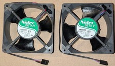 2 X Nidec Beta 120 mm Compaq Server Fan - 12 V DC - 4000 RPM - TA450DC C33211 picture