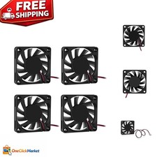 Pack of 4 60mm Brushless 12V Cooling Fans - Quiet, Reliable & Efficient picture