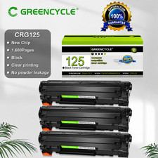 3PK CRG125 125 Black Toner Works With Canon MF3010 LBP6000 LBP6030w LBP6030 picture