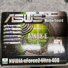 ASUS A7N8X-E Deluxe, AMD Athlon XP 2500, 2x Infineon PC 3200U 256 MB & Manuals picture