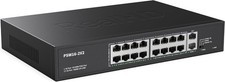 16 Port PoE+Switch w/2 Gigabit Uplink Ethernet Ports Unmanaged 300W 803.af/at picture