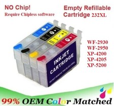 232 232XL Alternative No Chip Refillable Cartridge for WF-2950 XP-4200 XP-4205 picture