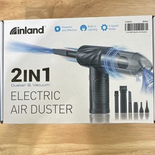 Inland 2-in-1 Electric Air Duster & Vacuum w/ Built-In Lighting, 3-Speed picture
