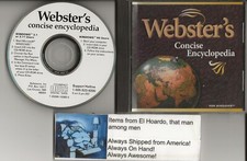 Webster's Concise Encyclopedia in Jewel Case Very Good Condition picture
