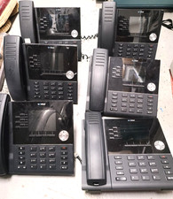 Lot of (6) Mitel 50008266 MiVoice 6920 IP Phones w/ Handsets & Stands picture