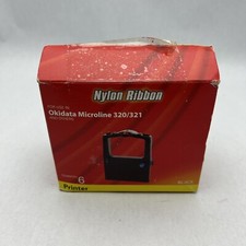 PORELON 11510 Nylon Ribbon 6 Pack 11510 Black Printer Ribbon Non-OEM Compatible picture