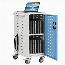 Classroom Office Library Mobile Device Charging Station with Wheels for Use picture