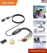 VHS to Digital Converter, RCA to USB Converter for VCR, Hi8, Mini DV, 1080P |... picture