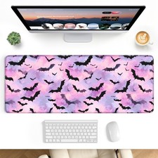Stanploe Large Gaming Mouse Pad Desk Mat, Color Flying Bats 31.5x11.8 Inch picture