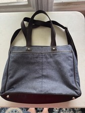 Thirty One Denim Laptop/Tote Bag  3 Main Dividers Front & Back Pockets 18 x 13 picture