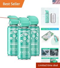 Essential Canned Air Duster 3-Pack - Ozone-Friendly Cleaning for Electronics picture