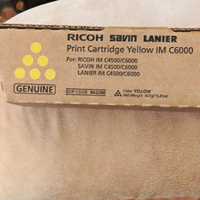 Ricoh Genuine Yellow Laser Toner Cartridge for IM C4500/C6000 842280 picture