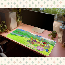 Pokemon Picnic BBQ Pikachu Bulbasaur Chansey Desk Mat Mouse Pad Gaming Large picture