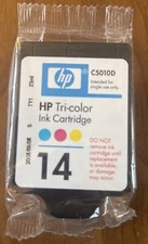 HP 14 Genuine Tri-Color Ink Cartridge C5010D BRAND NEW & SEALED NIP ✨ picture