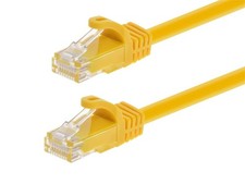 Monoprice Cat6 FLEXboot Snagless Patch 24AWG 10ft Yellow 9871 H01 picture