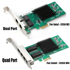 INTEL I350M2-M4 PCIe 1X 1G RJ-45 Dual-Quad Port Ethernet Server Adapter lan Card picture