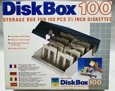 LOGIC3 DISKBOX 100 storage box for 100 pcs 3 1/2 inch floppy discs NEW picture