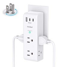 One Beat White 2C1A 6 AC 3 USB outlet extender picture