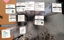 Lot of 10 Canon Black Toners 3X GPR-43,2X GPR 16, 2X GPR 22, 15, 51, &31 picture