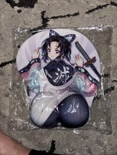 Demon Slayer Kochou Shinobu Mouse Pad Wrist Rest 3D Oppai Style Mousepad Anime picture