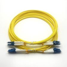 [2pcs] 15M-30M LC UPC to LC UPC Duplex OS2 LSZH SingleMode Fiber Patch Cord FTTH picture