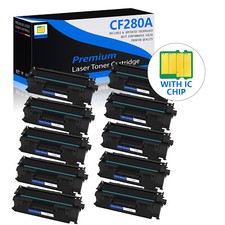 10PK High Yield CF280A 80A Toner Cartridge for HP LaserJet Pro 400 M401a M401d picture