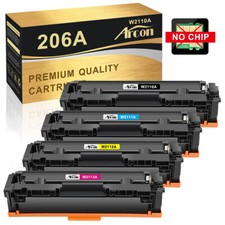 4PK 206A Toner For HP 206 Color Laserjet Pro MFP M283fdw M283cdw Printer No Chip picture