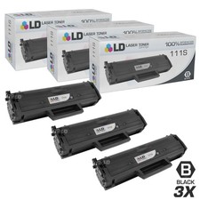 LD Compatible MLT-D111S 3pk Black Toner Xpress M2020W M2070FW Printers picture