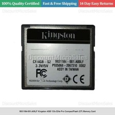 9931184-001.A00LF Kingston 4GB 133x Elite Pro CompactFlash (CF) Memory Card picture