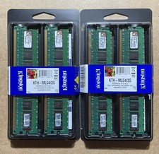 2x NEW Kingston PC2-3200 DDR2-400 2GB ECC REG KIT (1G X2) FOR SERVER KYH-MLG4/2G picture