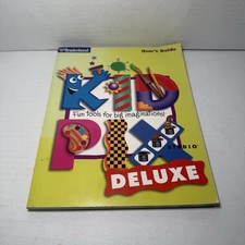 Vintage 1998 Brøderbund Kid Pix Deluxe Manual User’s Guide Book picture