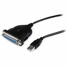 StarTech ICUSB1284D25 6 ft USB DB25 Parallel Printer Adapter Cable 25 PIN Female picture
