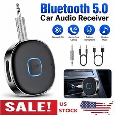 Bluetooth Car Aux Adapter 3.5mm Wireless Audio Receiver for Home Stereo Speaker picture