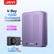 JEYI 4-Bay M.2 NVMe SSD Enclosure USB4/Thunderbolt 4/3 40Gbps RAID 0/1/5/10 picture