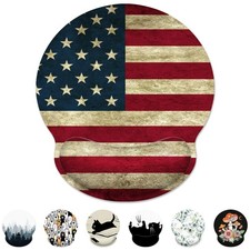 Ergonomic Mouse Pad Wrist Support American Flag picture
