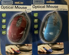2 New Led light up usb wired optical mice mouse laptop computer security system picture
