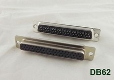 10x D-SUB 62 Pin DB62 Female Jack Solder Type Straight Adapter Connector 3 Rows picture