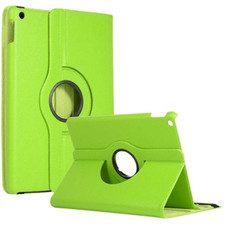 Leather Flip Rotating Portfolio Stand Case LIGHT GREEN for iPad 5/iPad 6 9.7
