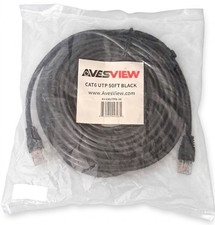 CAT6 UTP Ethernet Cable 50FT Black Network Patch Cord, NEW, Sealed picture