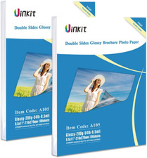 Uinkit 200 Sheets Double Sided Photo Paper Glossy 8.5X11 54Lbs Inkjet for Dye In picture